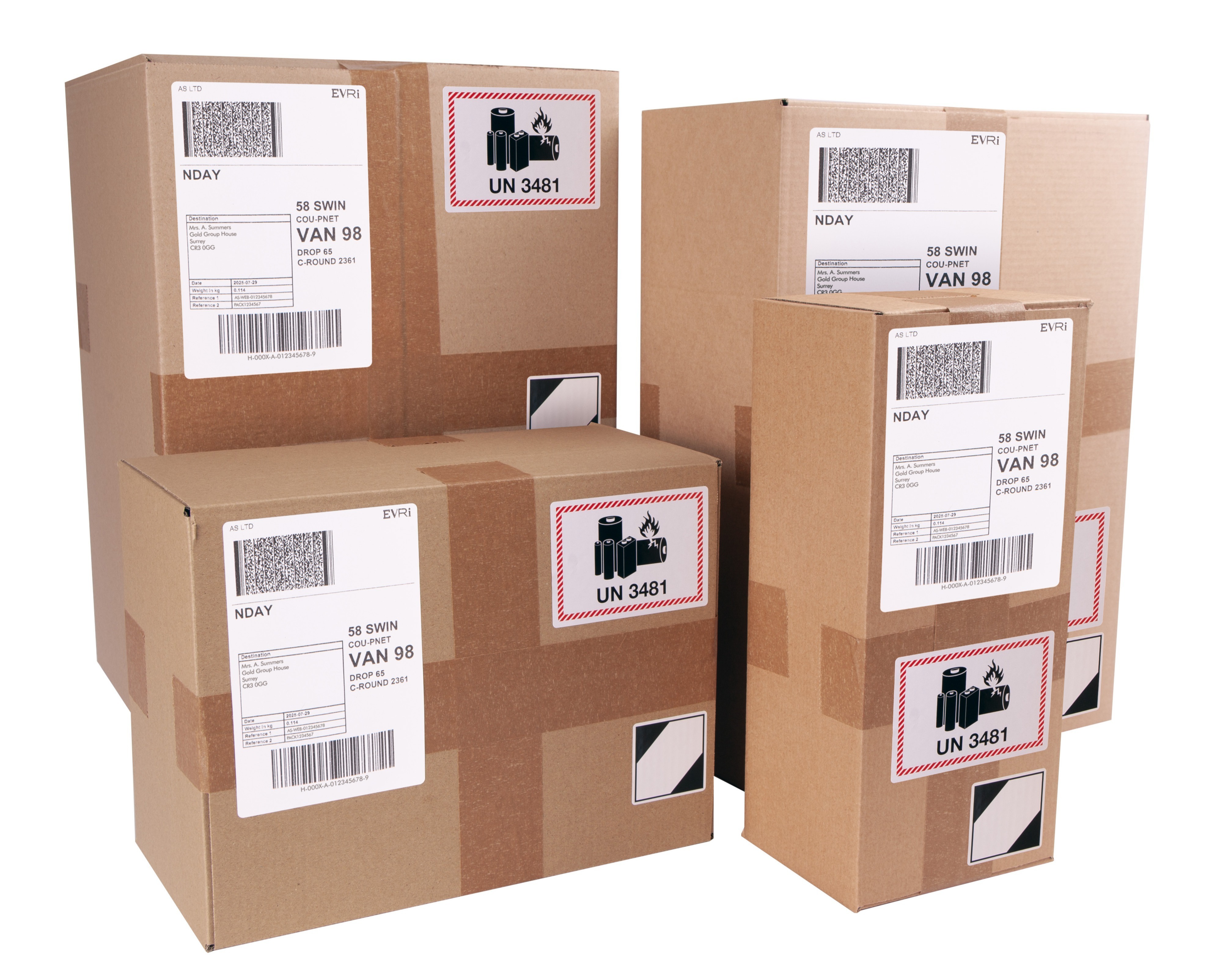 For larger orders, we ship your products in plain, heavy-duty, brown boxes
